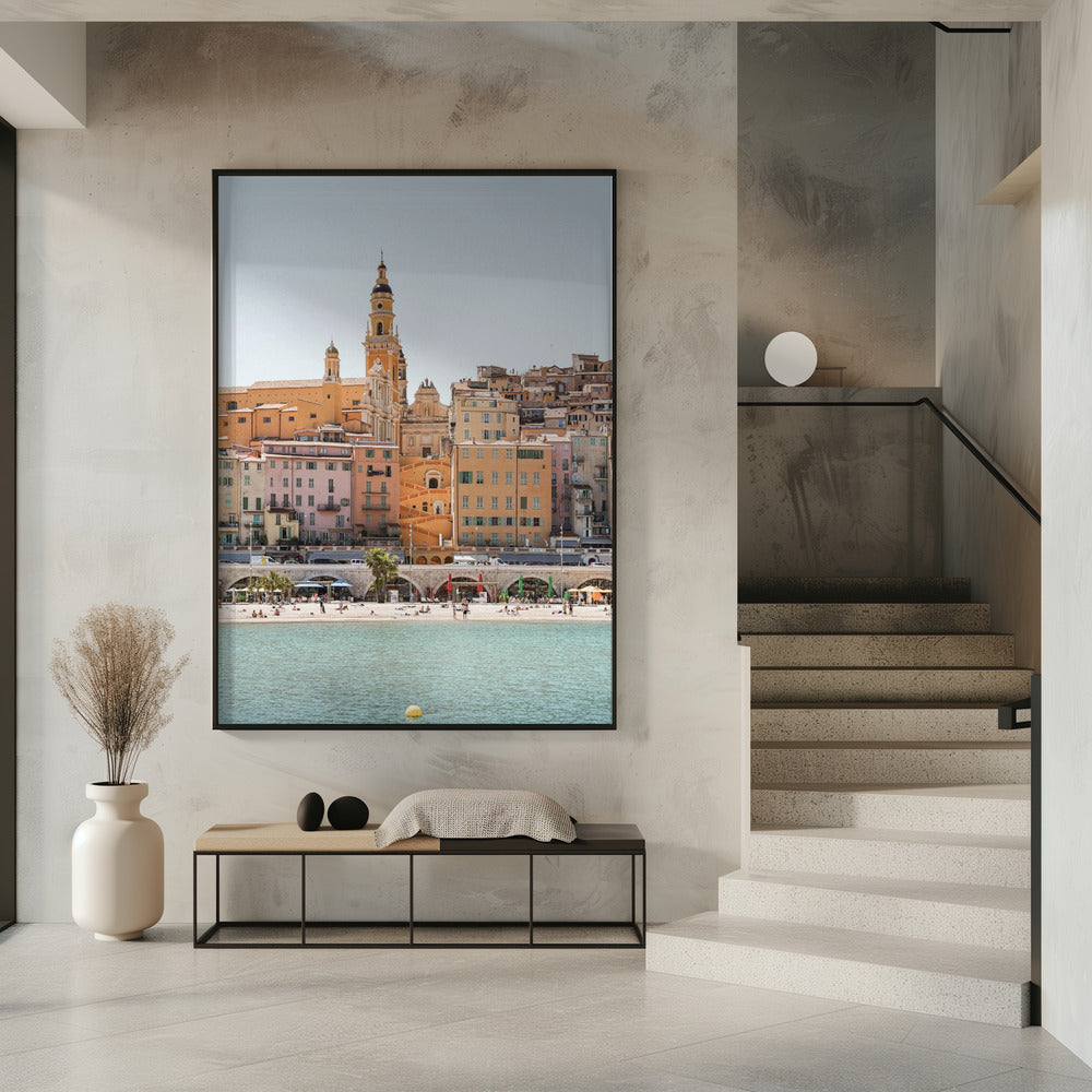 Skyline of Menton | Poster