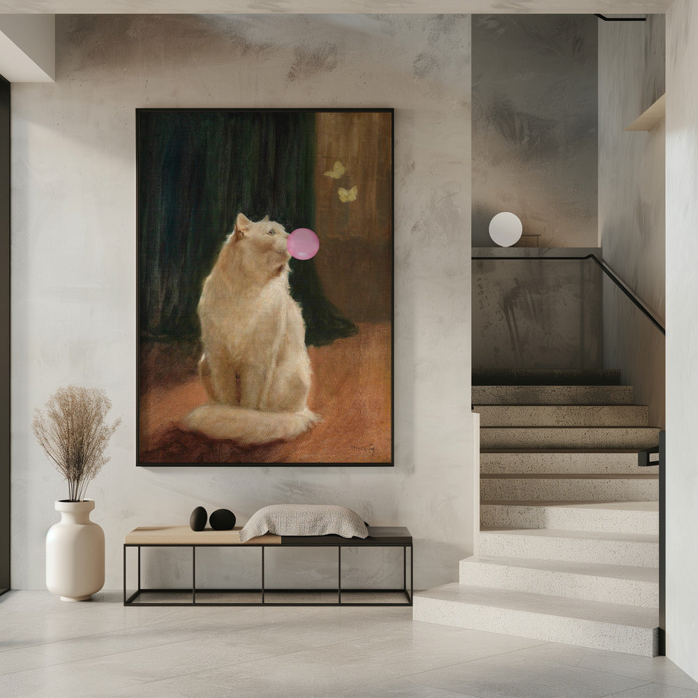Bubble Gum and Cat | Poster