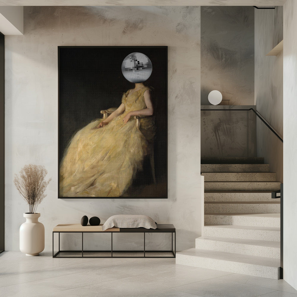 Disco Head Vintage Collage | Poster