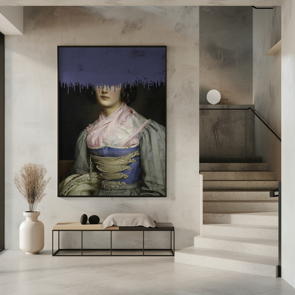 Portrait of Vintage Woman Collage | Poster