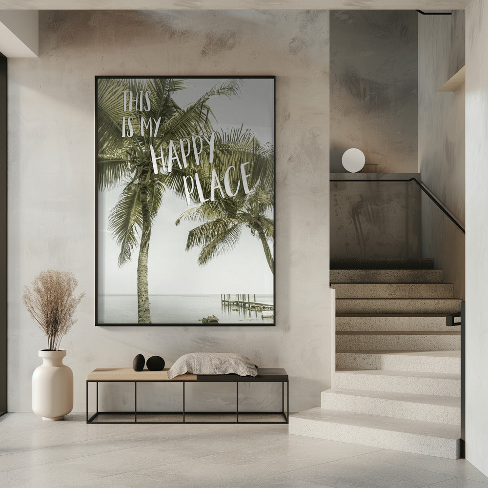 This is my happy place | Oceanview | Poster