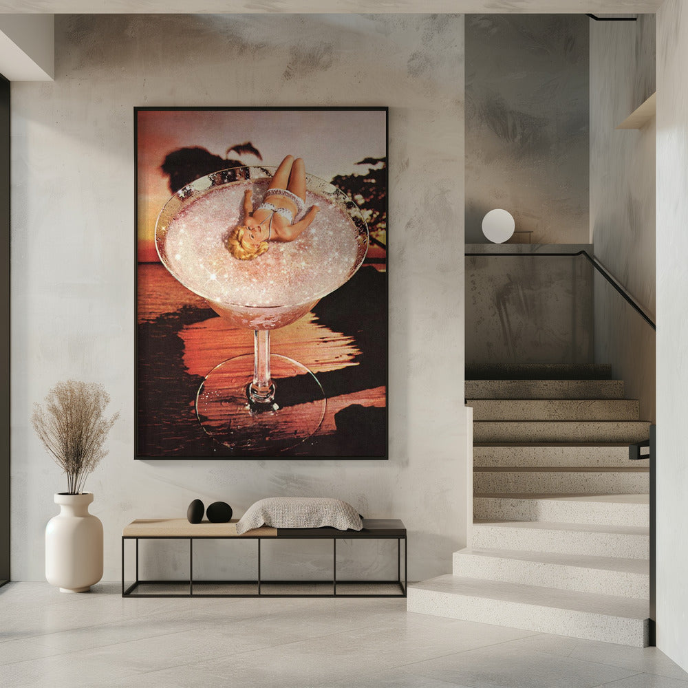 Glitter Pink Margarita | Poster