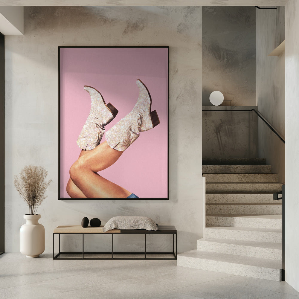These Boots - Glitter Pink II | Poster
