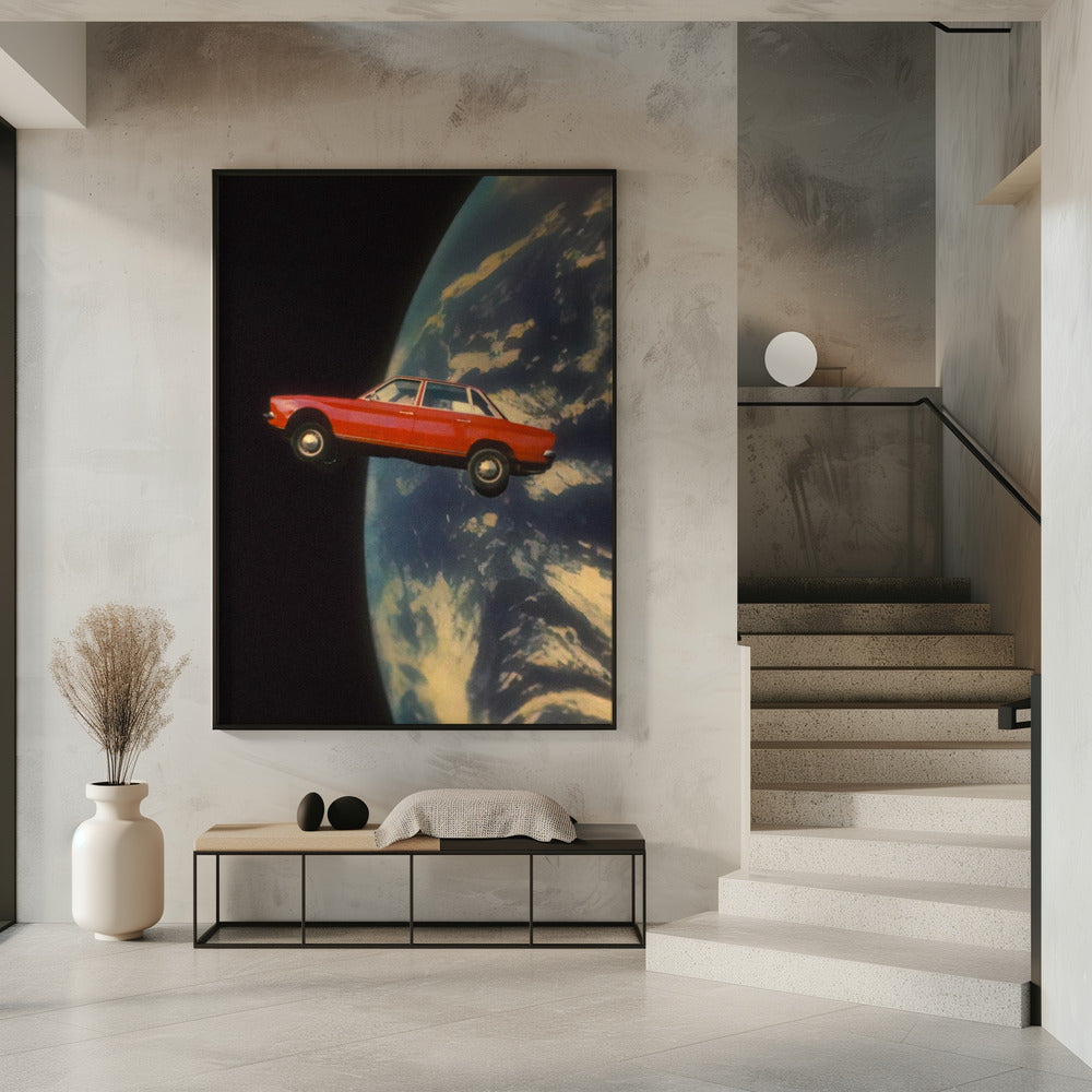 Flying Space Car | Poster