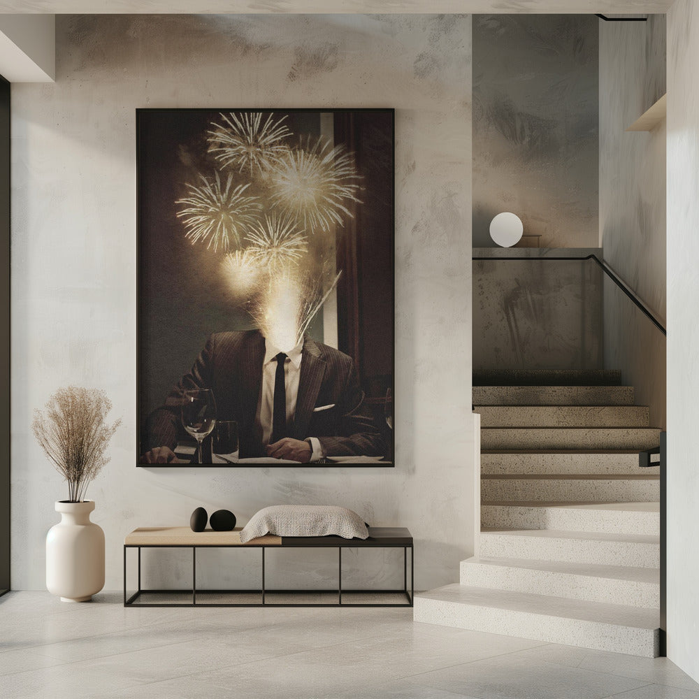 Fireworks Head | Poster