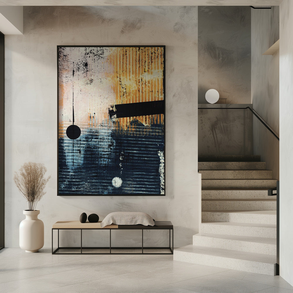 Abstract Artwork With Geometric Composition | Poster