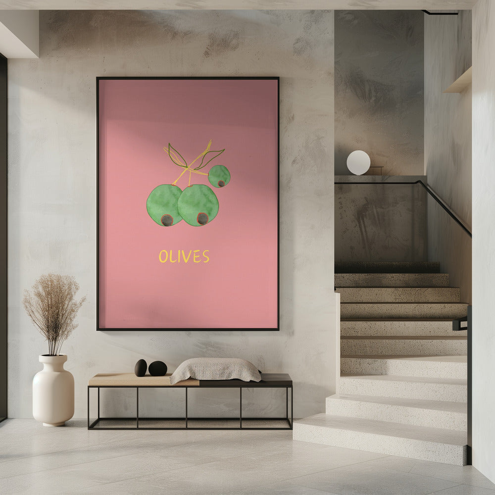 Olives in Pink | Poster