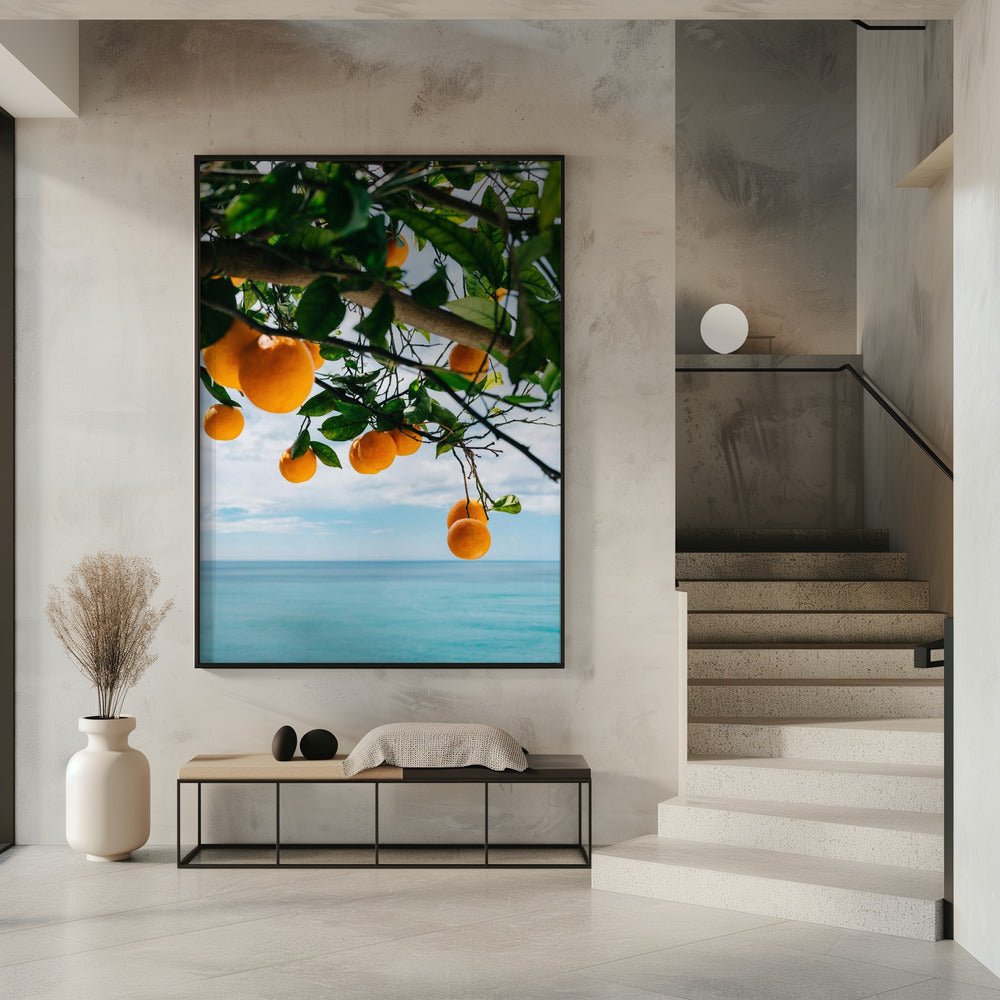 Amalfi Coast Oranges IV | Poster
