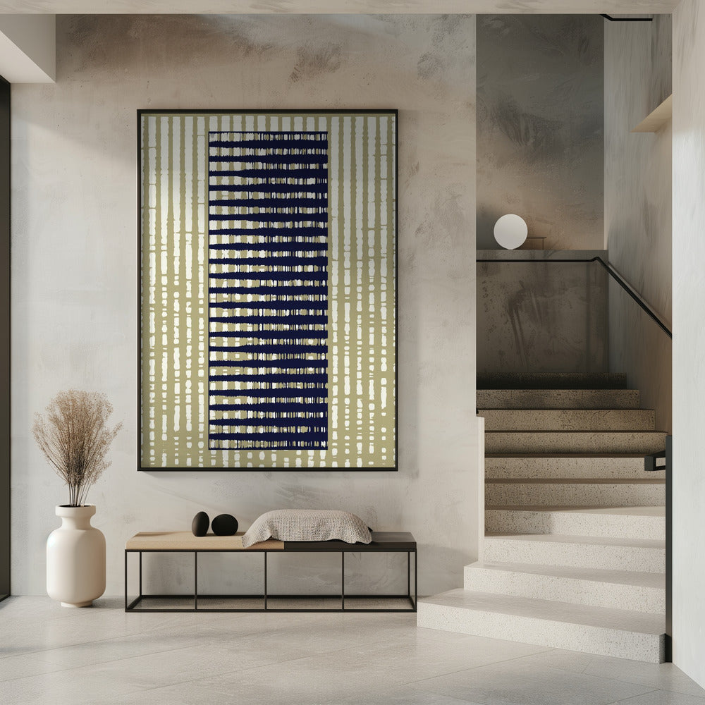 Geometric Pattern with Vertical Stripes | Poster