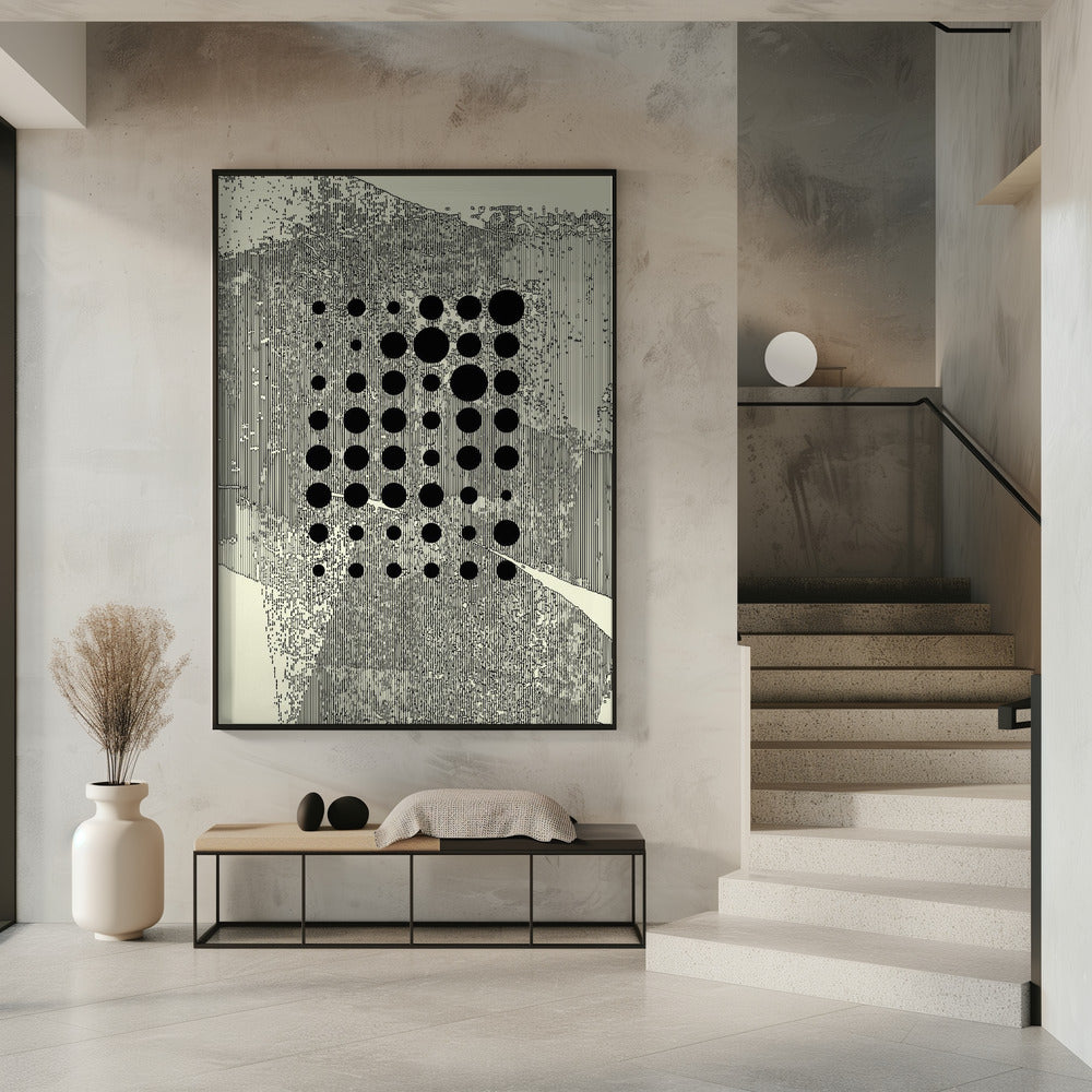Black Geometric Circles | Poster