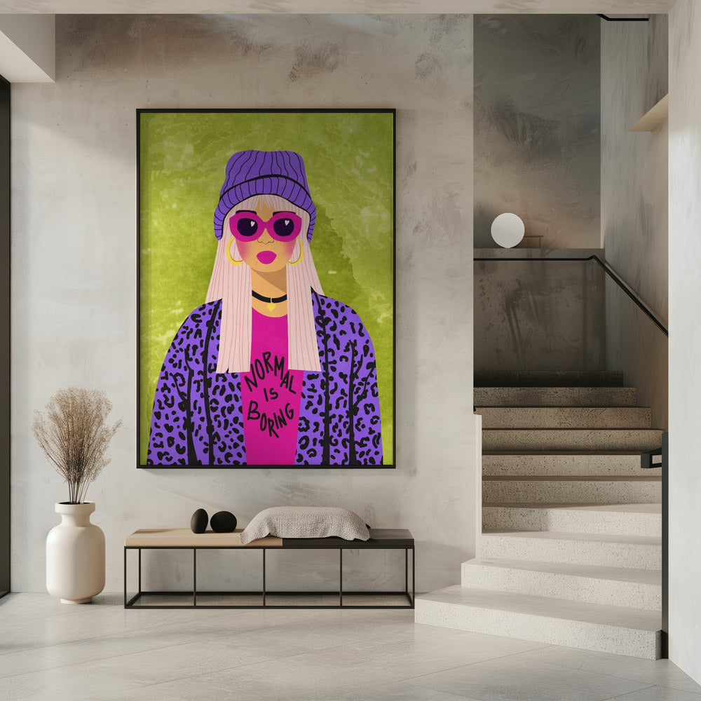 Normal is boring | Poster