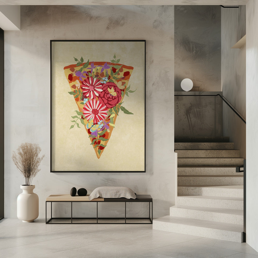 Slice of flower pizza | Poster