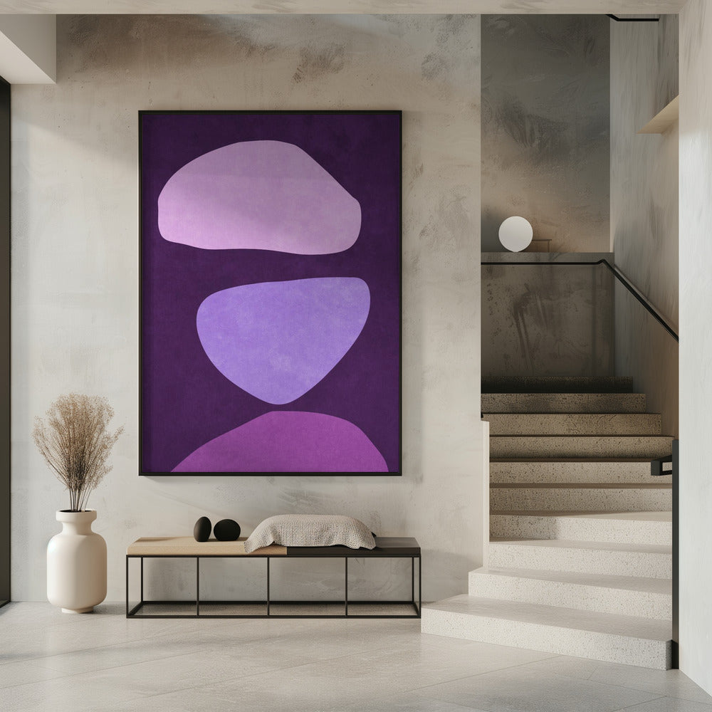 Abstract Forms Violet | Poster
