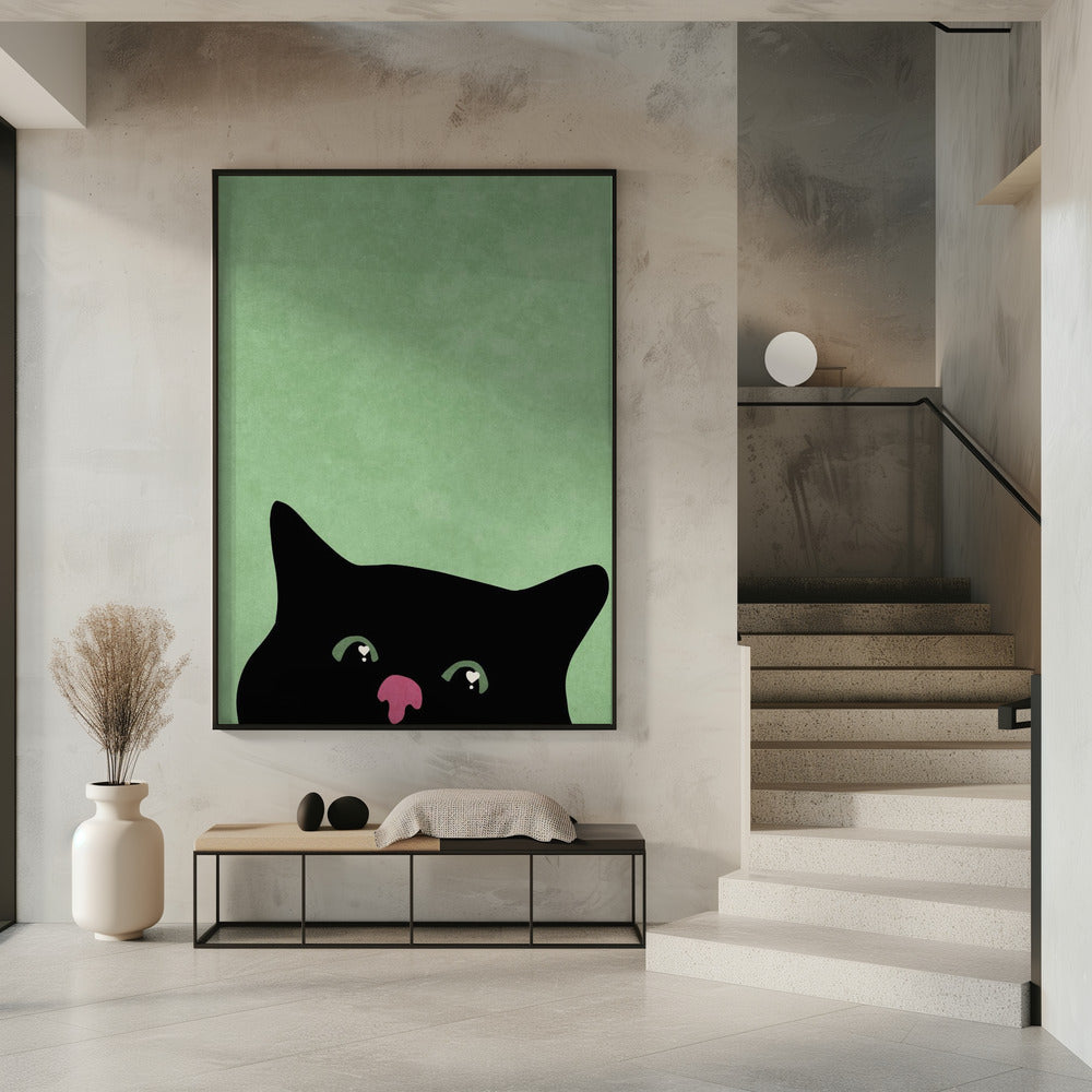 Curious cat | Poster