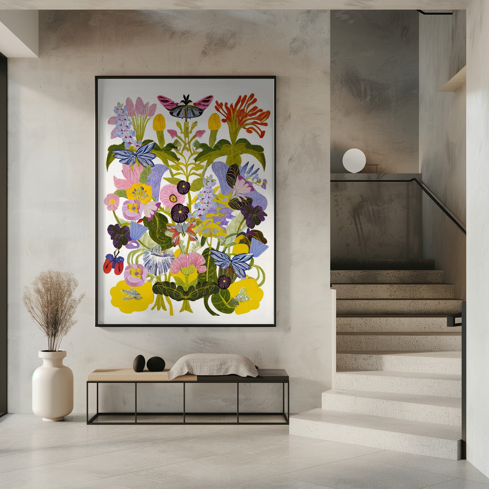 Abstract Autumn Floral | Poster