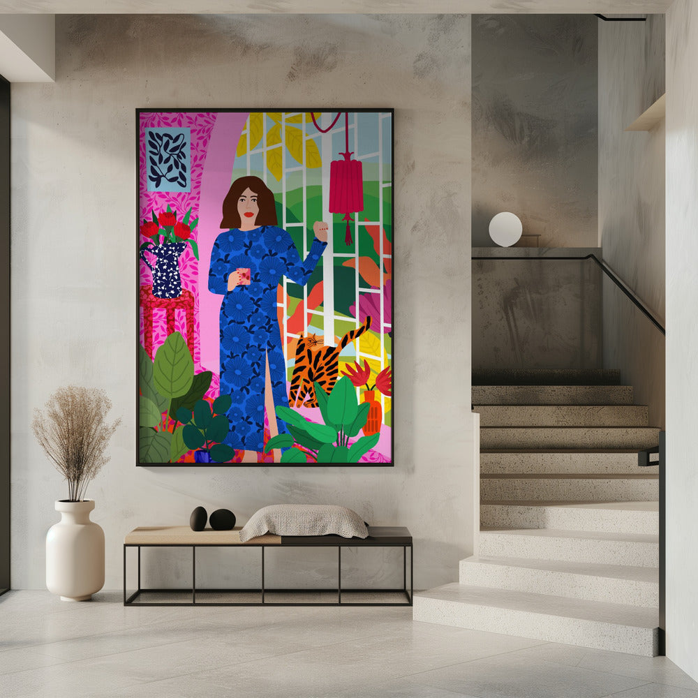 Getting My Early Morning Tea | Poster