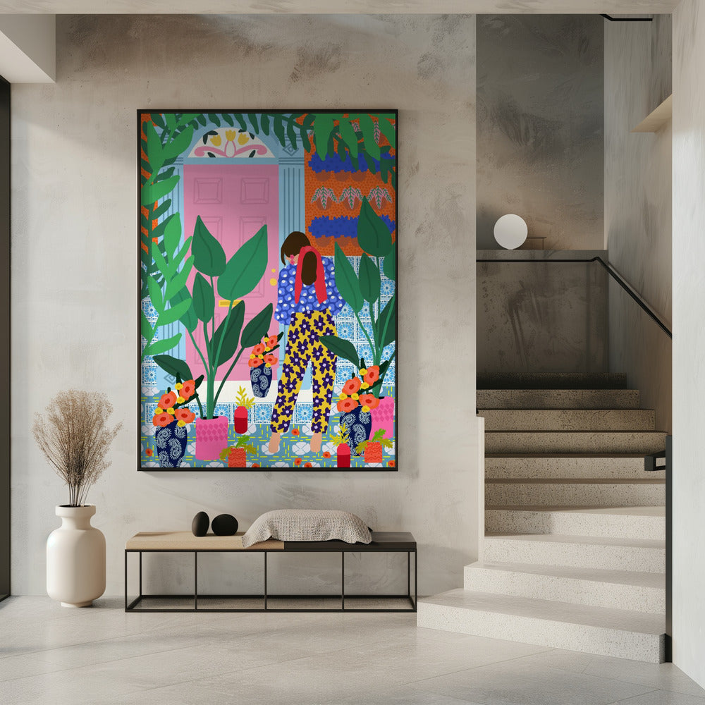 Floral girl | Poster