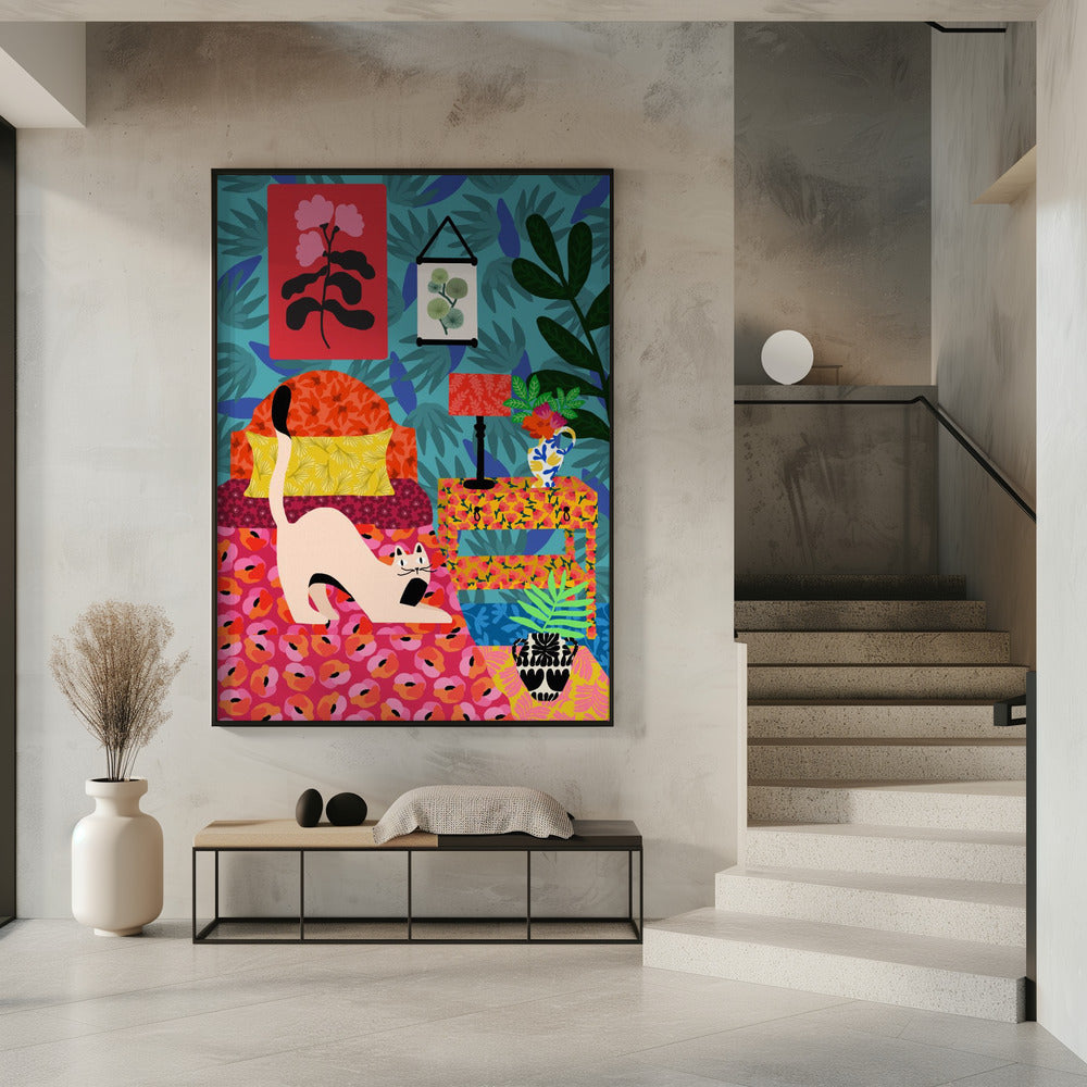 Floral Purr-adise | Poster