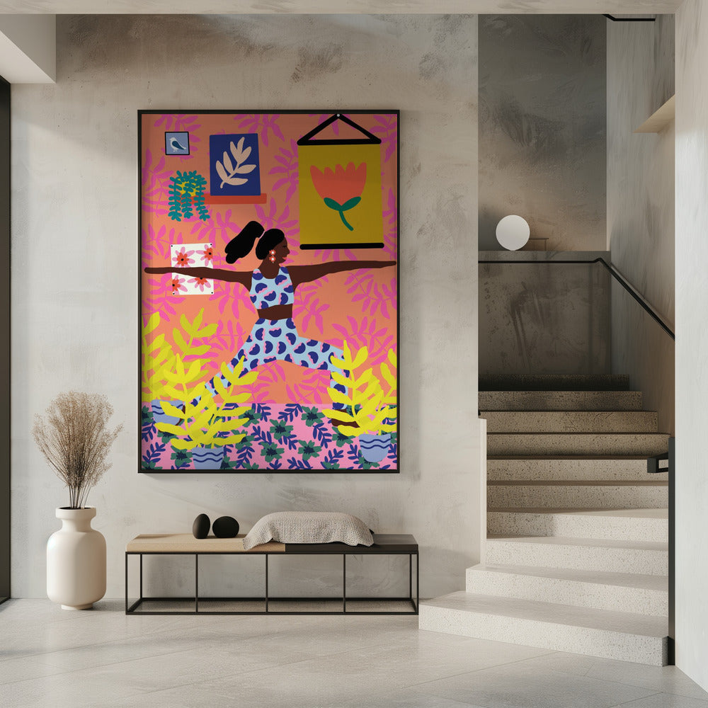 Yoga Warrior Position | Poster