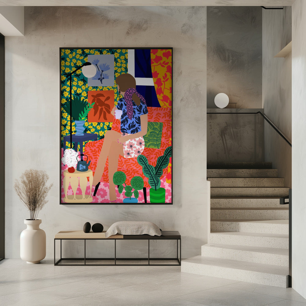 Tea time girl | Poster