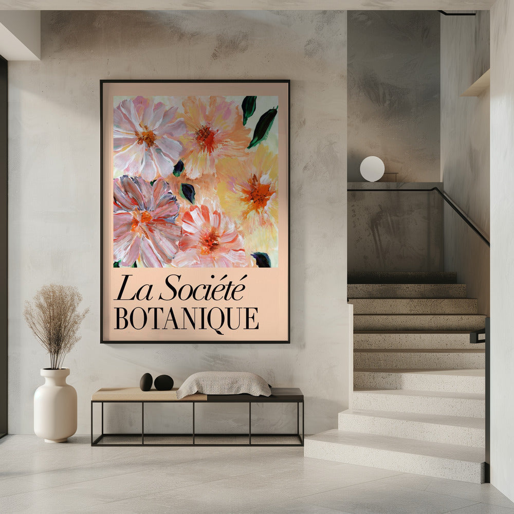 La Société Botanique Peach Flowers | Poster