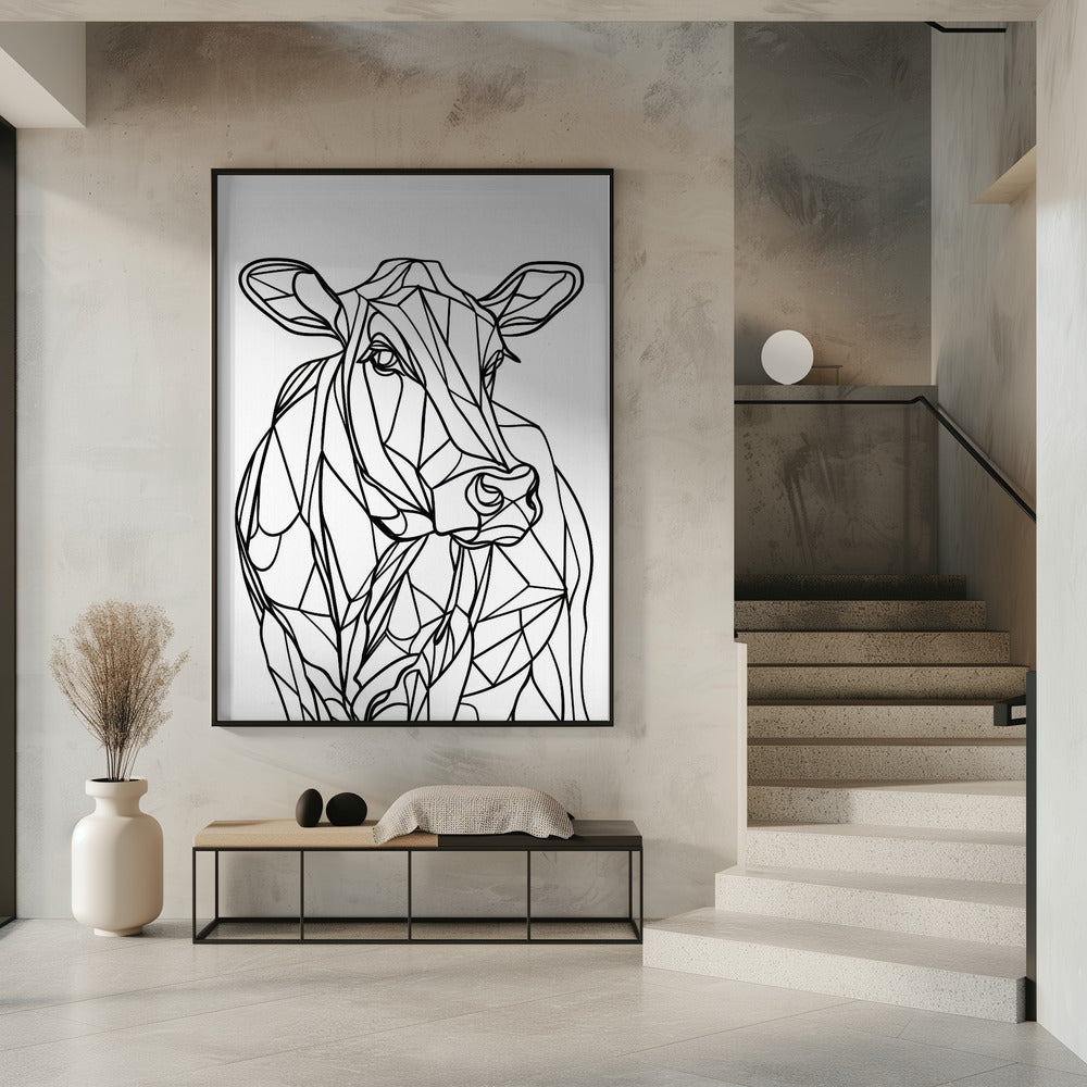 Line Cow | Poster