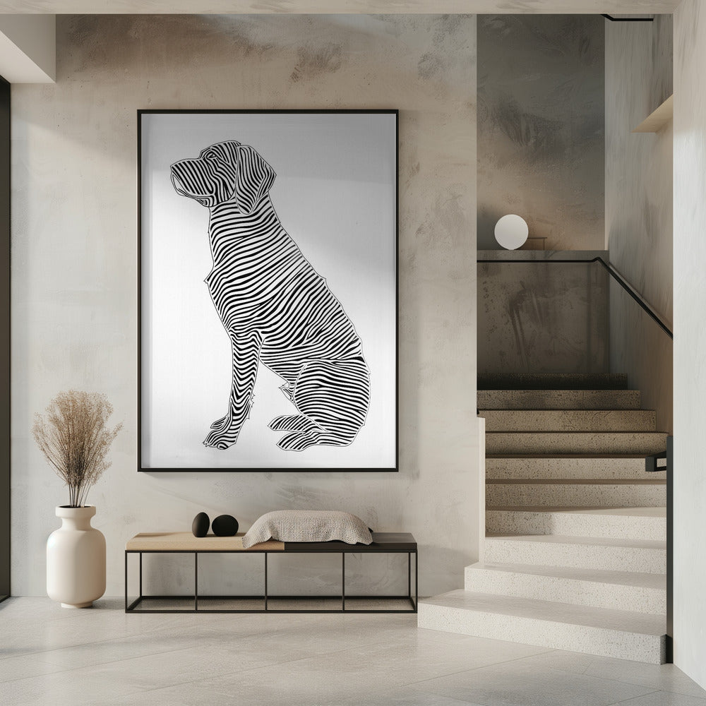 Lines art Dog | Poster