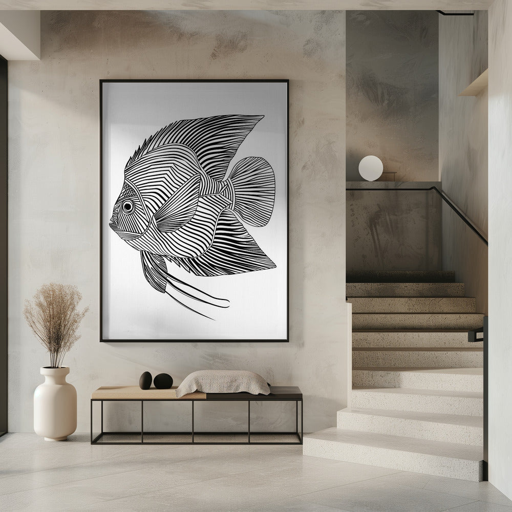 Lines art Fish | Poster