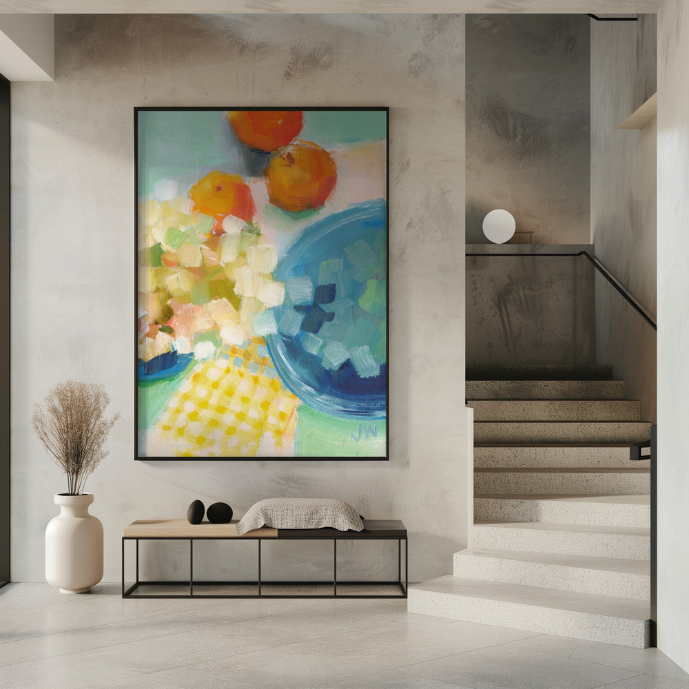 Oranges and Hydrangea | Poster