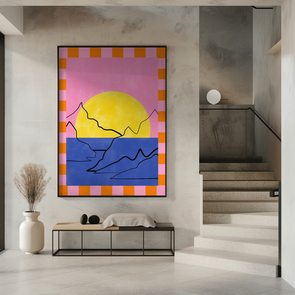 Retro Horizon Glow | Poster