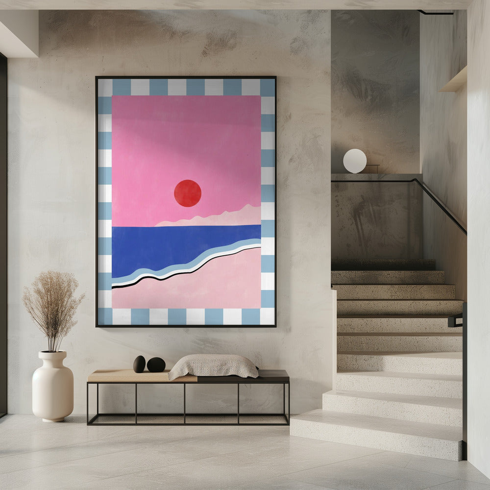 Minimalist Beach Scene | Poster