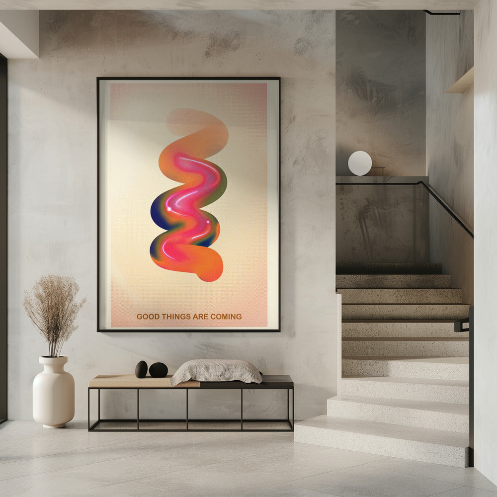 RETRO GRAPHIC NO.17 / GOOD THINGS ARE COMING | Poster