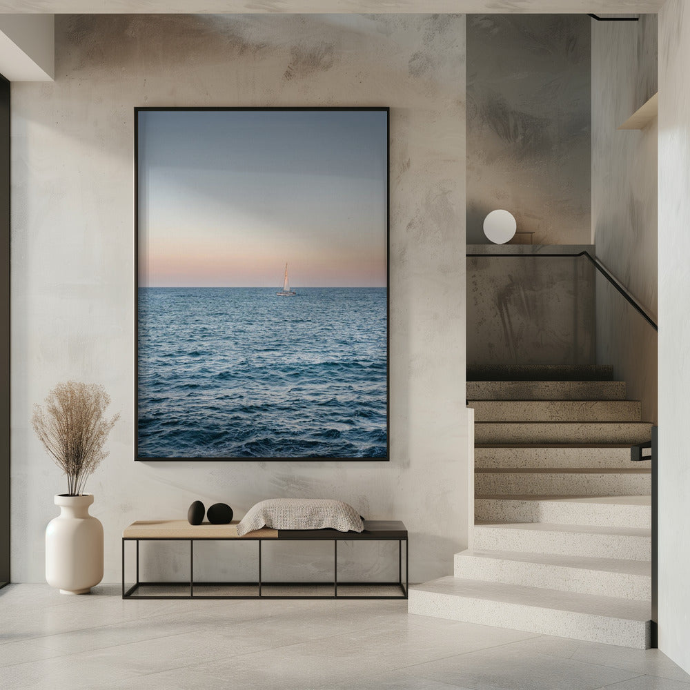 Amalfi Sunset Coast Sailing | Italy Travel Photography | Poster