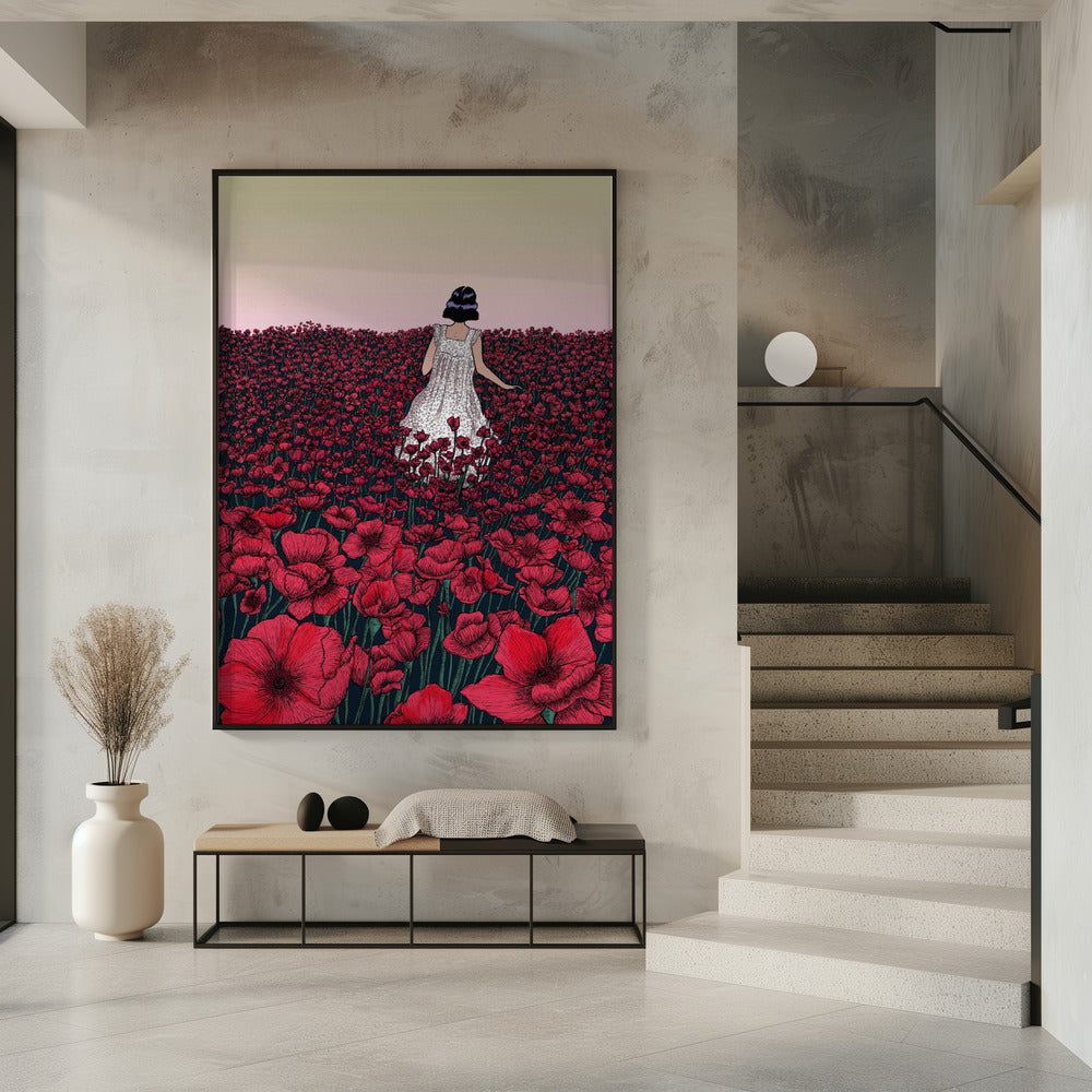 Field of Poppies Original Colour Copy 2 | Poster