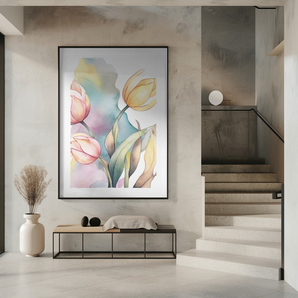 Watercolor Tulip | Poster