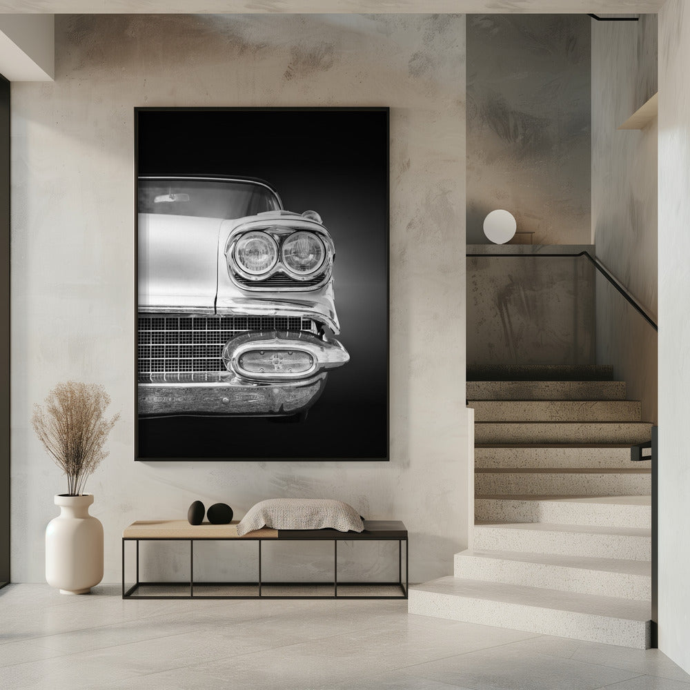 American classic car Bonneville 1958 Convertible | Poster