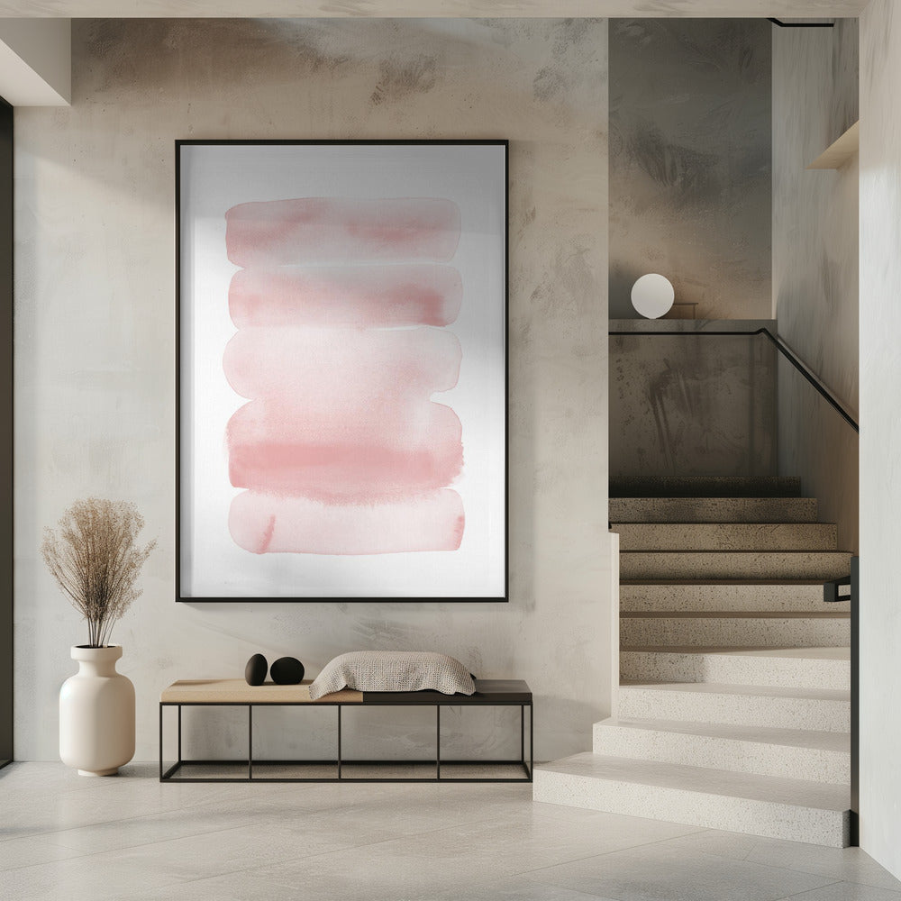 Abstract Blush Stripes | Poster