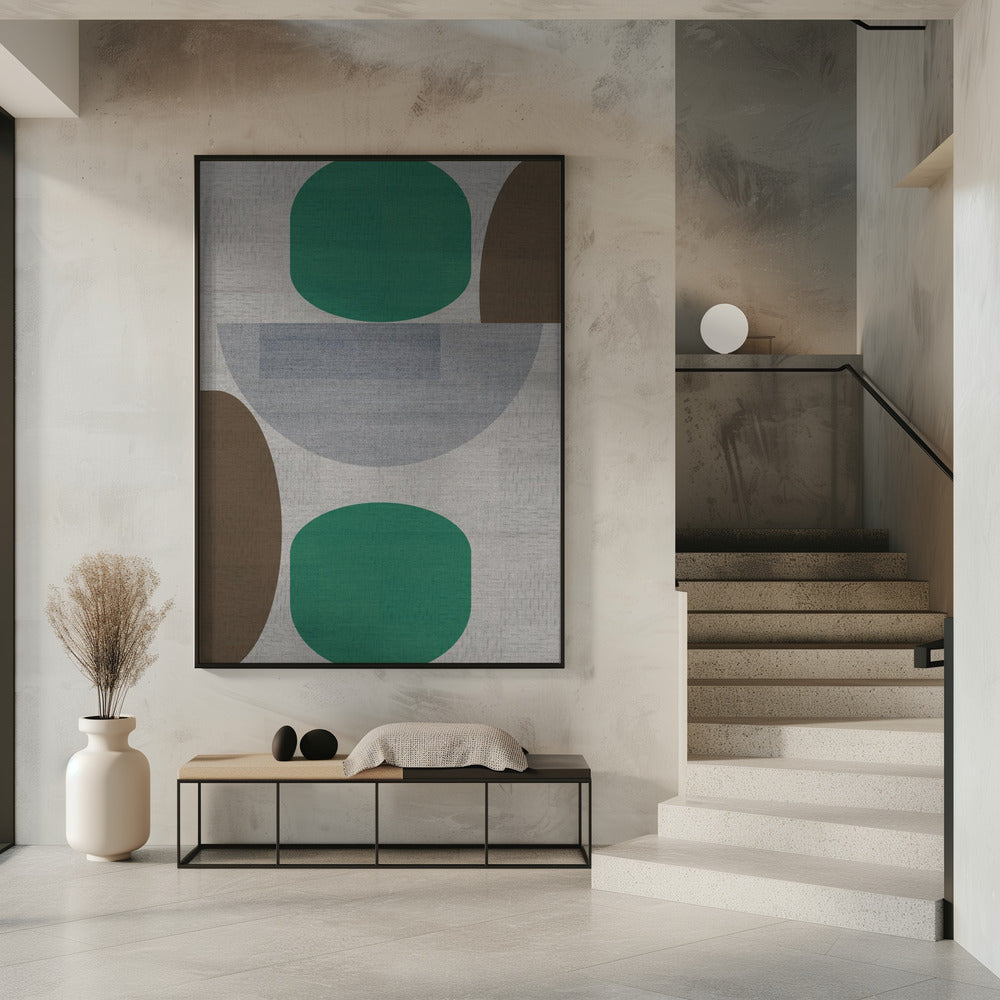 Woven Green Brown Grey 1 | Poster