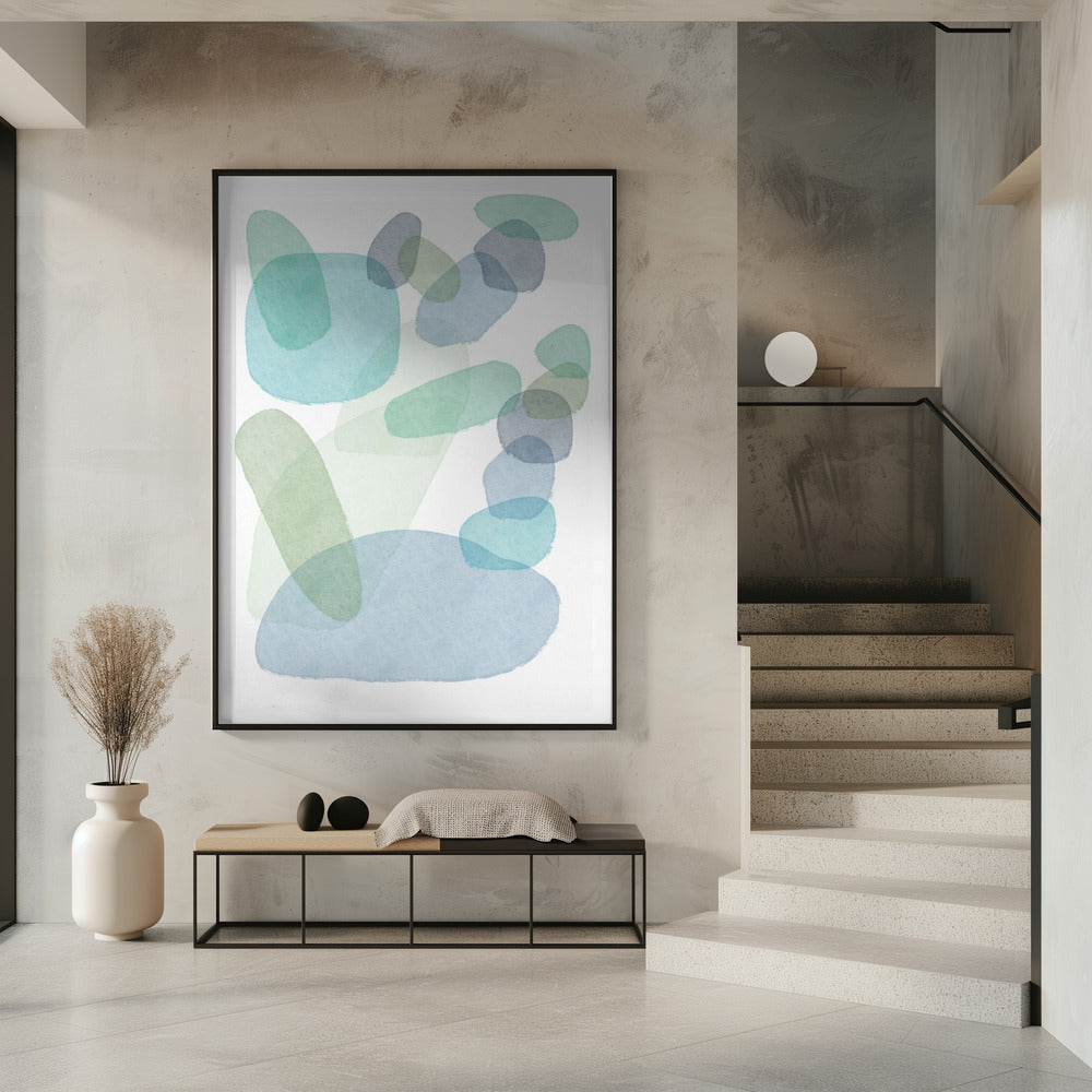 Pastel blobs | Poster