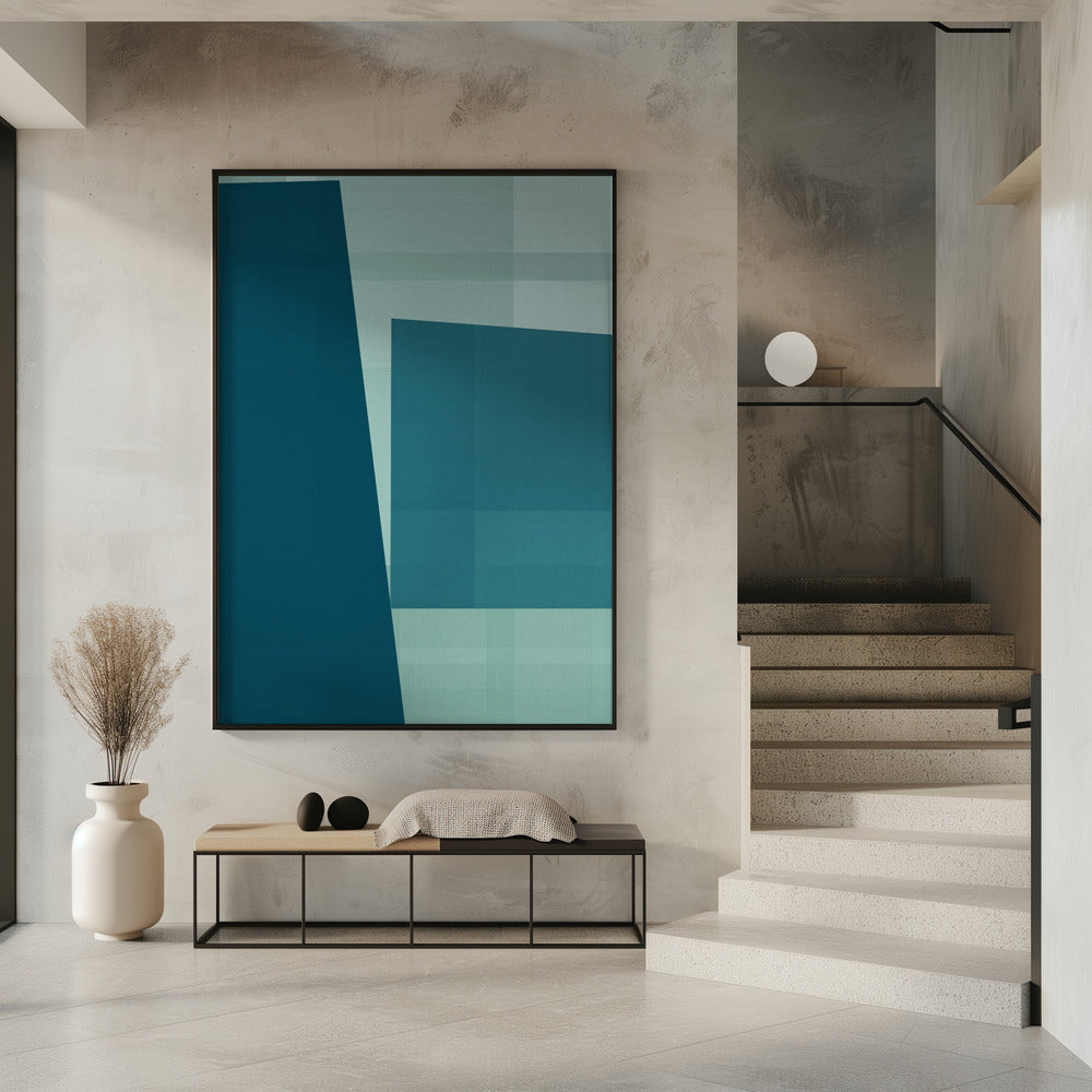 Woven Teal Jam 2 | Poster