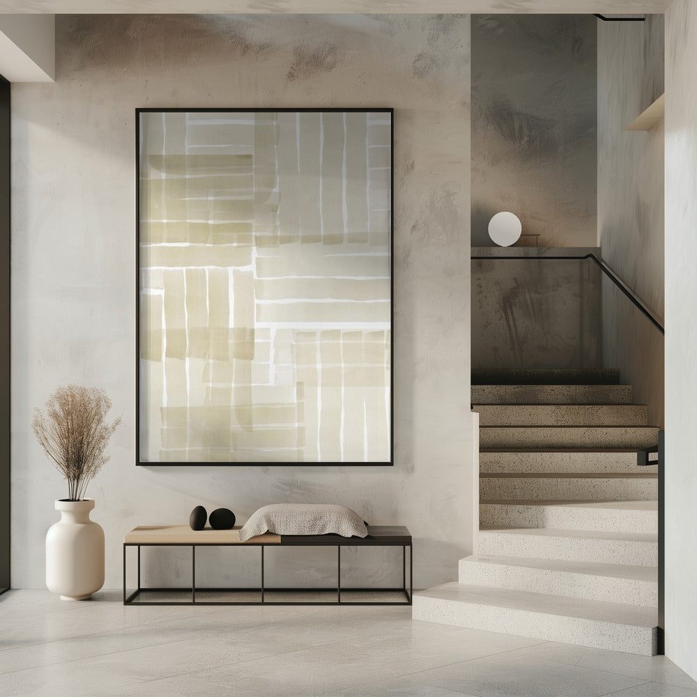Neutral Tangle Grid 3 | Poster
