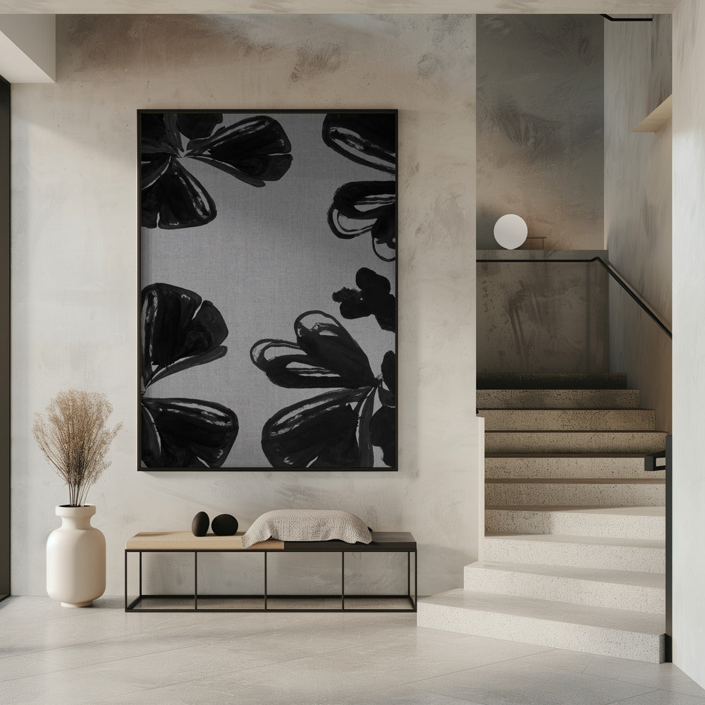 Black Floral 6 | Poster