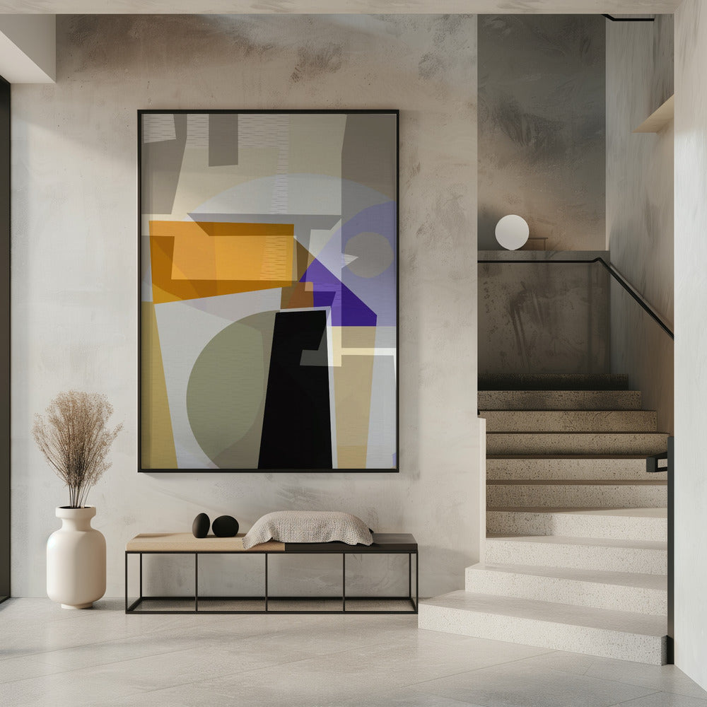 Yellow Purple Woven 3 | Poster