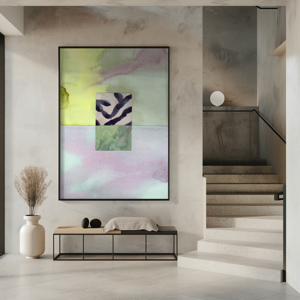 Watercolor abstract composition 8 | Poster