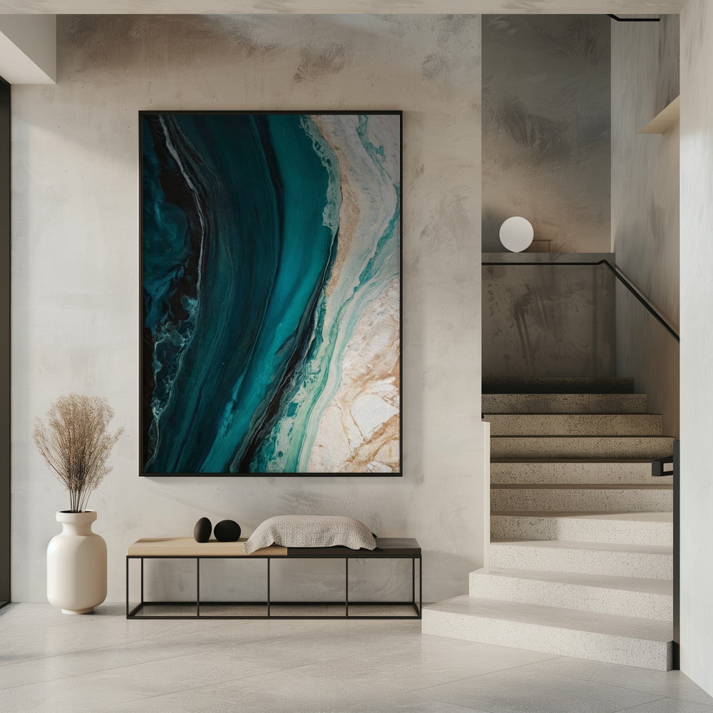 Oceanic Marble Flow | Poster