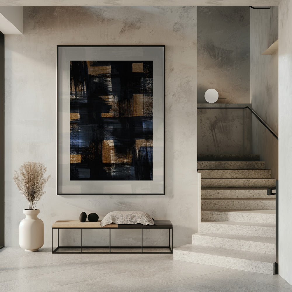 Abstract Brush Strokes 128X | Poster