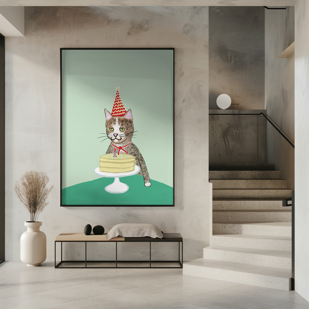 Birthday cat | Poster