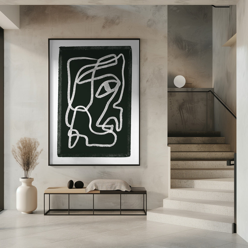 Abstract lines black | Poster