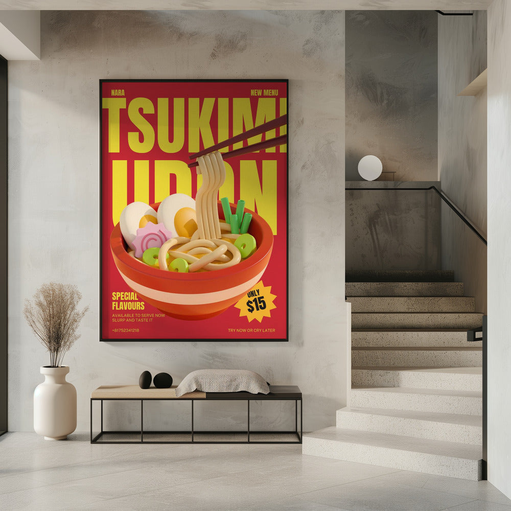 Tsukimi Udon Menu | Poster