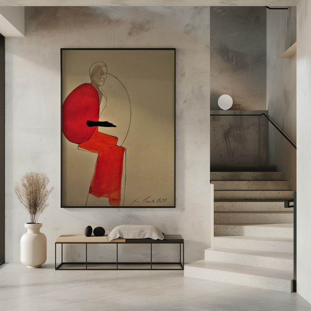 Woman In Red | Poster